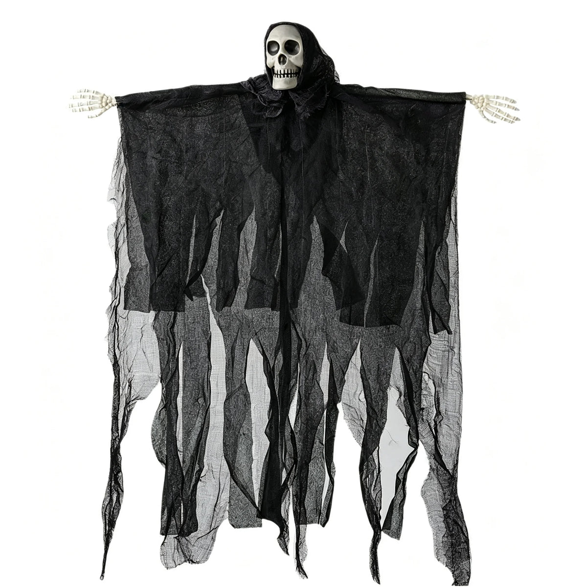 Halloween Hanging Skeleton Ghost Decoration Tattered Gauze Reaper Ornament Haunted House Yard Party Indoor Outdoor Scary Decor