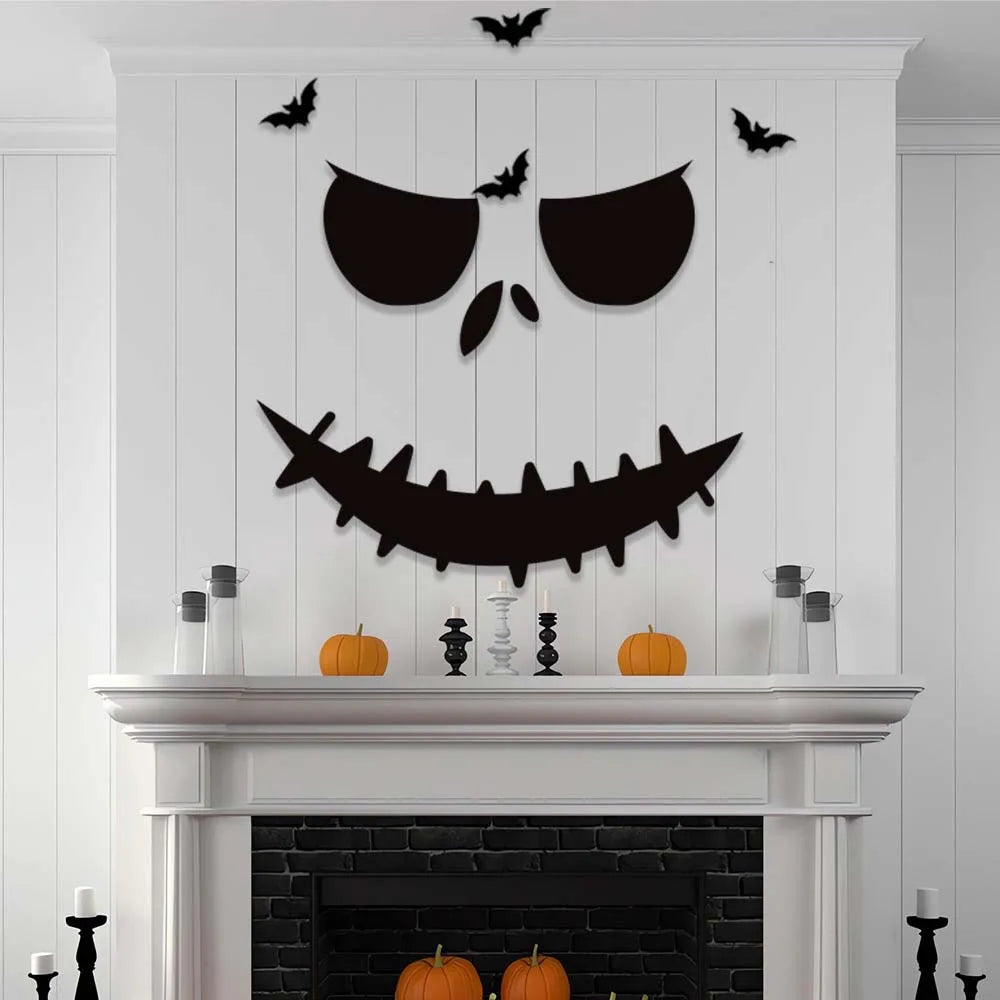 Halloween Decoration Door Stickers Window Stickers for Home Party Wall Glass Haunted House Horror Decor