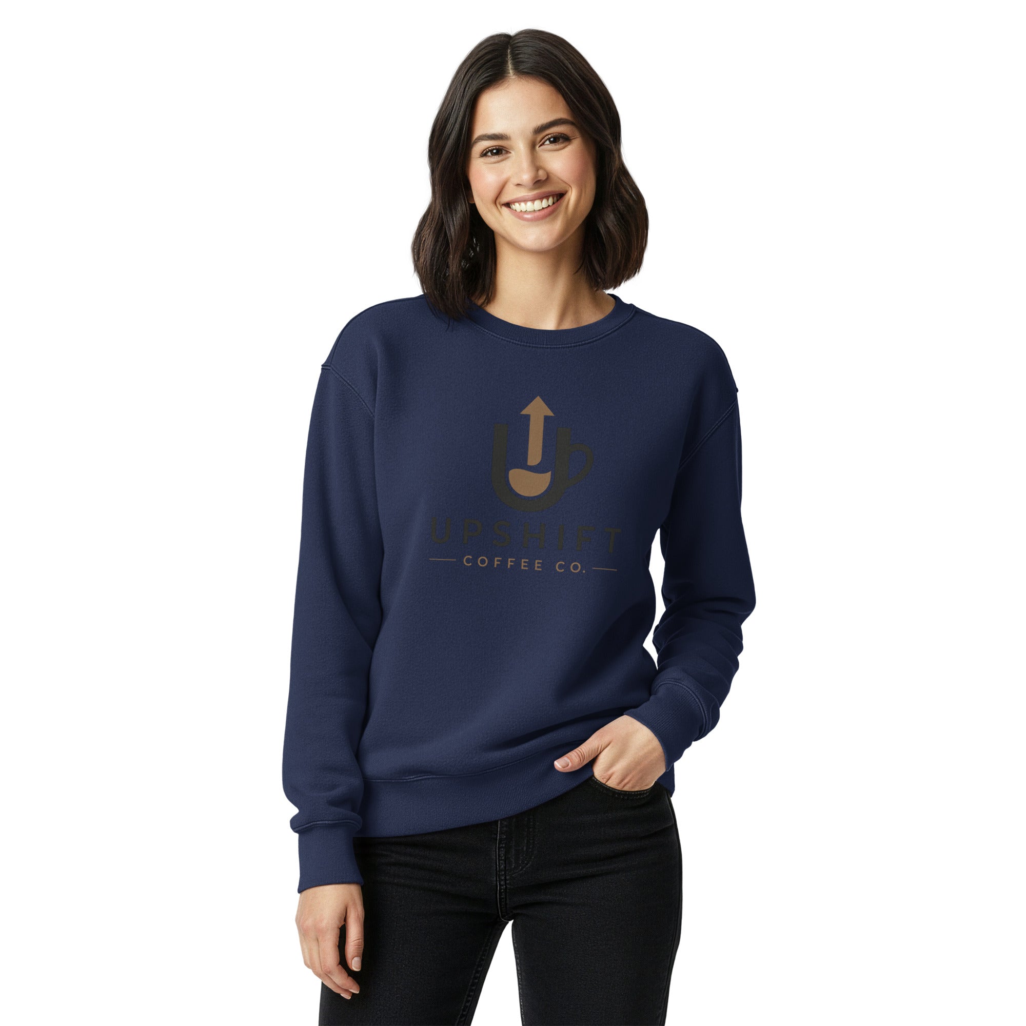 Unisex garment-dyed sweatshirt
